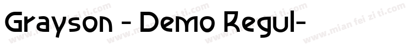 Grayson - Demo Regul字体转换